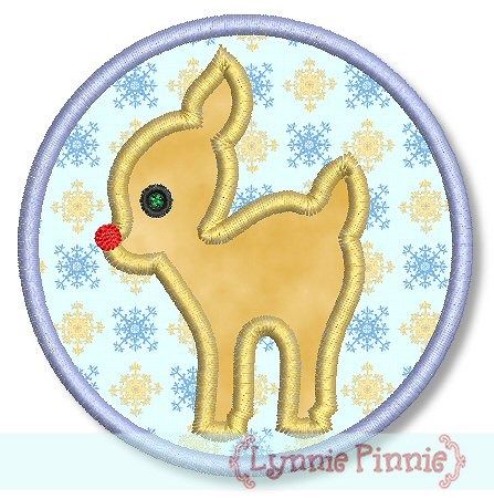 Reindeer with Frame Zig Zag & Satin 4x4 5x7 6x10