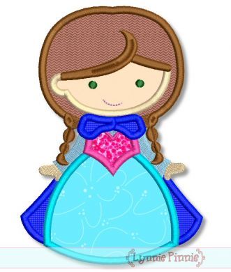 Snow Princess Cutie 4x4 5x7 6x10 SVG