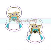 Snow Princess Felt Clippies 4x4