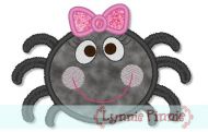 Cute Girly Spider Applique 4x4 5x7