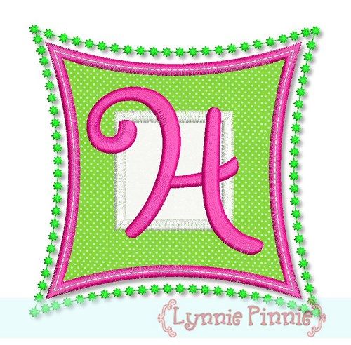 Square Applique Alphabet Set 4x4 5x7