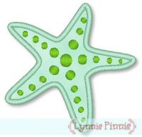 Mystical Starfish Applique 4x4 & 5x7