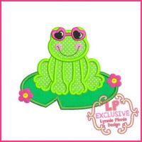 Sunglasses Frog Applique 4x4 5x7 6x10