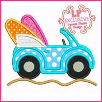 Surf Buggy Applique 4x4 5x7 6x10 SVG