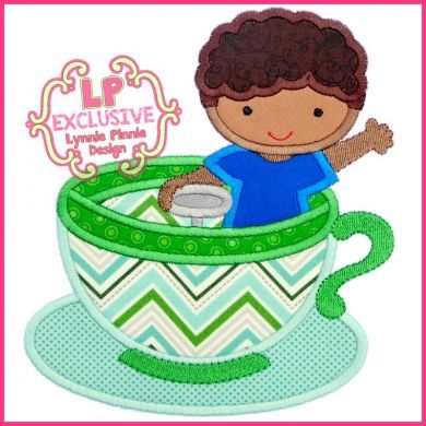 Teacup Ride Boy with Curly Hair 4x4 5x7 6x10 7x11