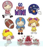 Team Spirit Applique Set 4x4 5x7 6x10