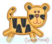 Tiger Applique 4x4 5x7 6x10