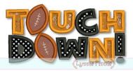 Touchdown Football Applique 4x4 5x7 6x10 SVG