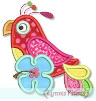 Tropical Bird Applique 4x4 5x7