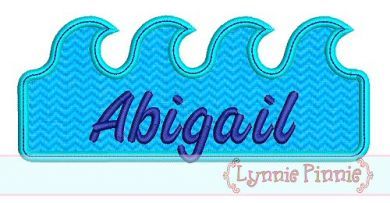 Free Waves Name Frame 4x4 5x7 6x10 7x11