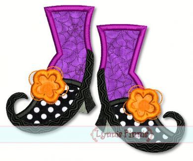 Wacky Witch Shoes 4x4 5x7 6x10 7x11 SVG