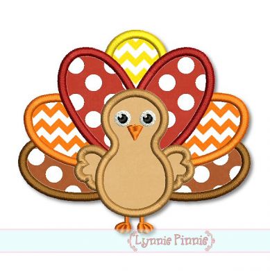 Download Thanksgiving Turkey Applique 4x4 5x7 6x10 SVG - Welcome to Lynnie Pinnie.com! Instant download ...